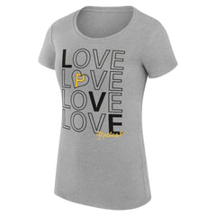 Pittsburgh Pirates G-III 4Her by Carl Banks Women's Super-Slim Fit Lightweight Love Graphic Team T-Shirt - MLB T-shirts