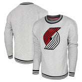 Heather Gray Portland Trail Blazers Stadium Essentials Club Level Pullover Sweatshirt | NBA