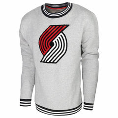 Heather Gray Portland Trail Blazers Stadium Essentials Club Level Pullover Sweatshirt | NBA
