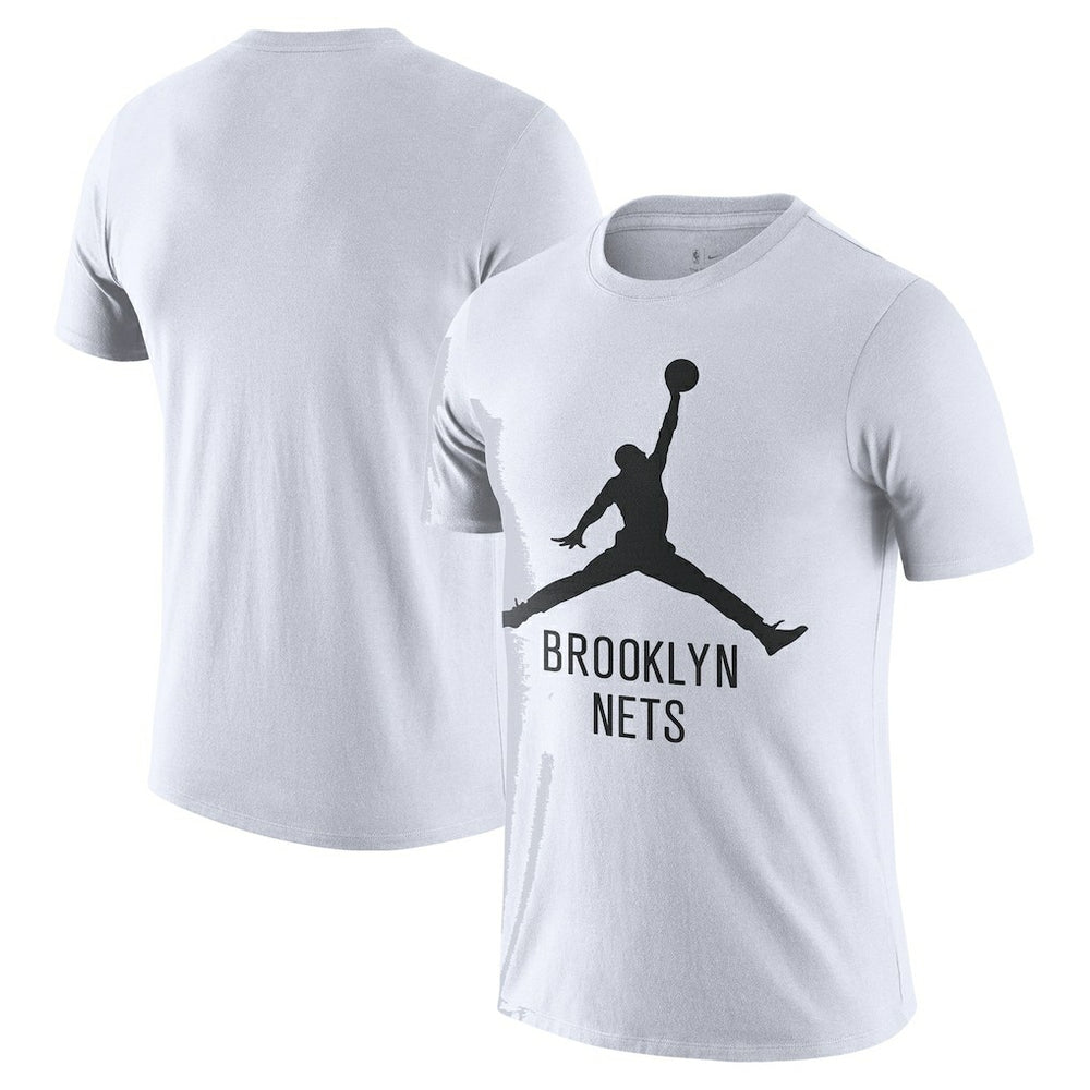 White Brooklyn Nets Essential Jumpman T-Shirt | NBA