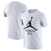 White Brooklyn Nets Essential Jumpman T-Shirt | NBA