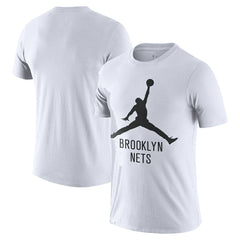 White Brooklyn Nets Essential Jumpman T-Shirt | NBA