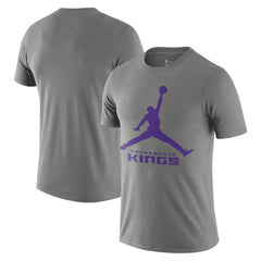 Gray Sacramento Kings Essential Jumpman T-Shirt | NBA