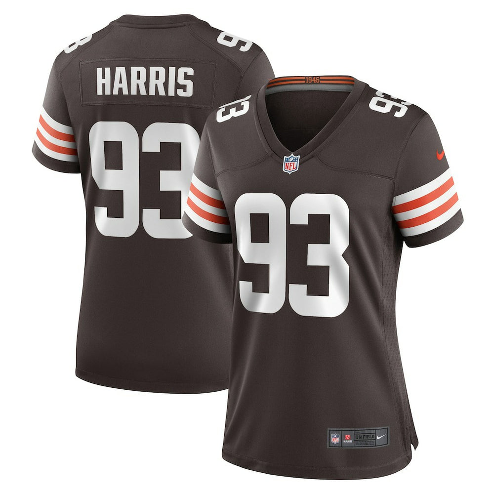 Cleveland Browns Shelby Harris Women's Team Game Jersey | NFL Hot