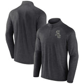 Chicago White Sox Profile Big & Tall Raglan Quarter-Zip Top - MLB Tops