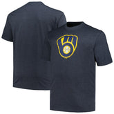Milwaukee Brewers Profile Big & Tall Weathered Logo T-Shirt - MLB T-shirts