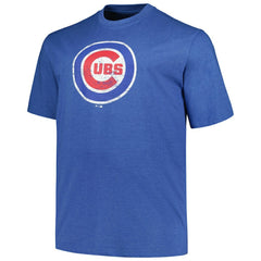 Chicago Cubs Profile Big & Tall Weathered Logo T-Shirt - MLB T-shirts