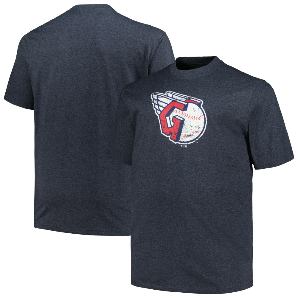 Cleveland Guardians Profile Big & Tall Weathered Logo T-Shirt - MLB T-shirts