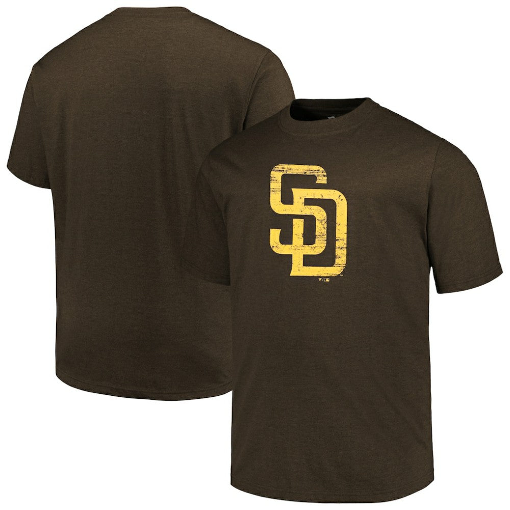 San Diego Padres Profile Big & Tall Weathered Logo T-Shirt - MLB T-shirts
