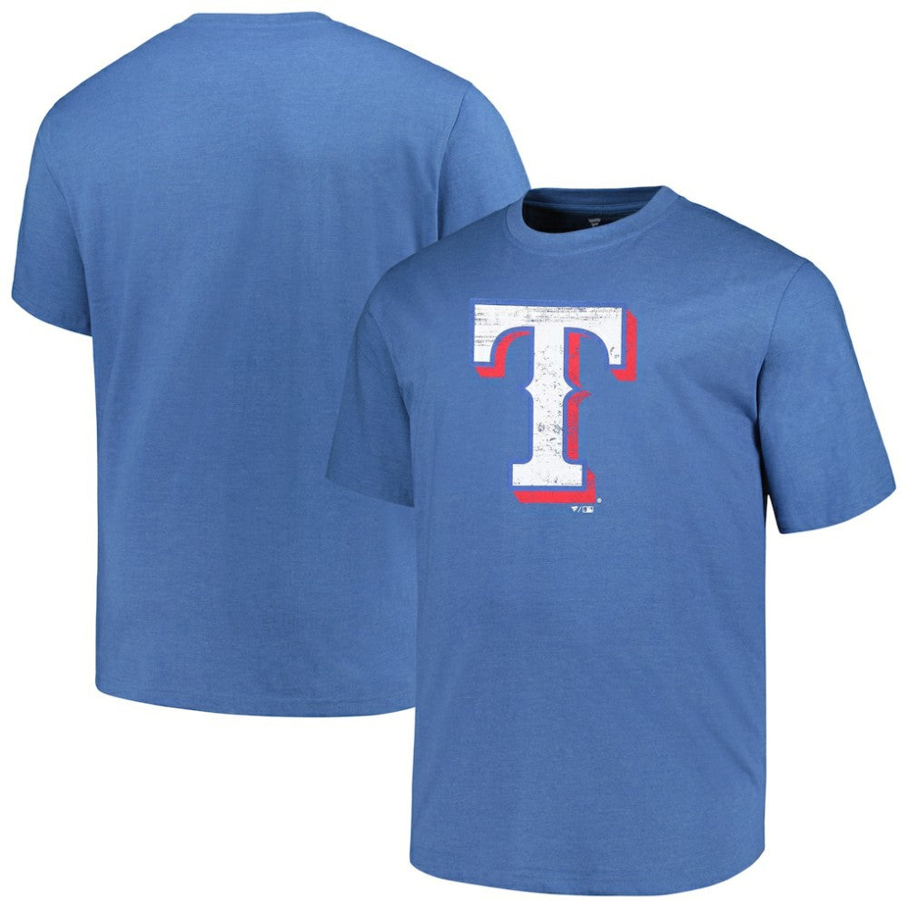 Texas Rangers Profile Big & Tall Weathered Logo T-Shirt - MLB T-shirts