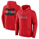Red Chicago Bulls Stellar Personalized Name & Number Pullover Hoodie | NBA