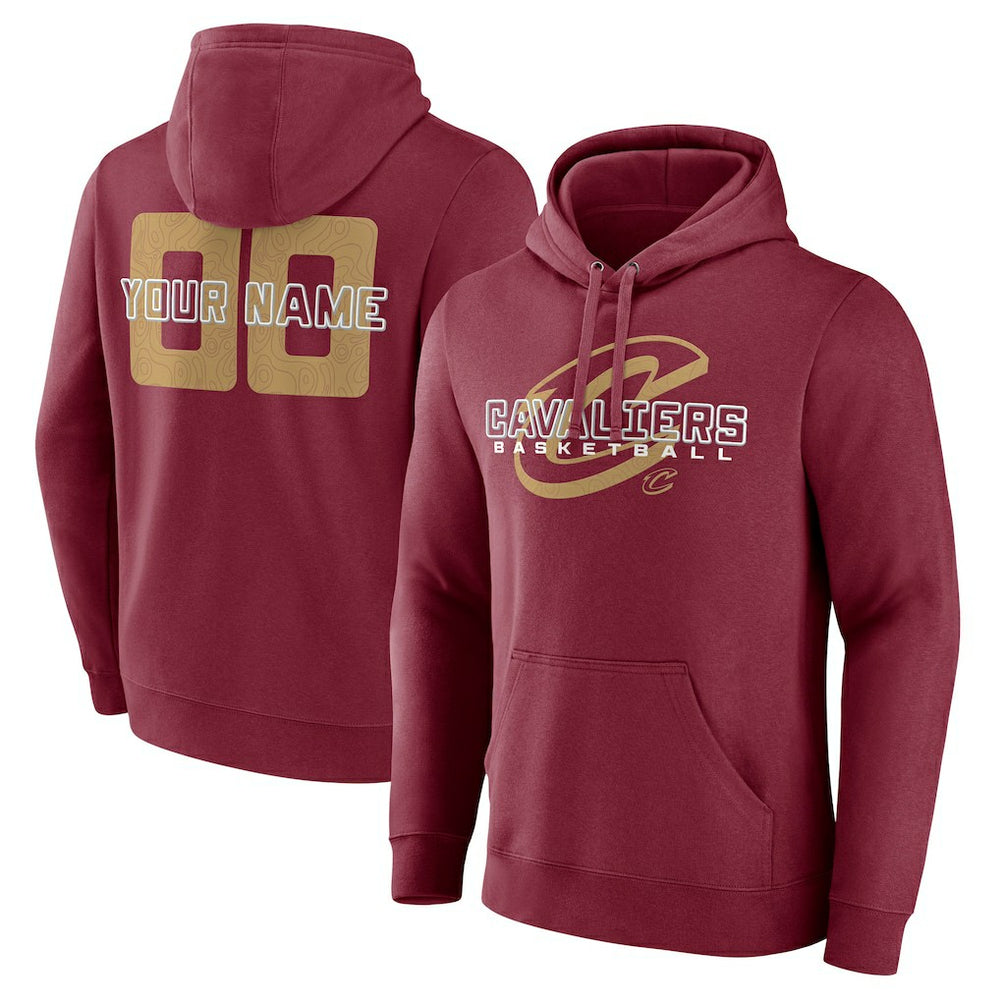Wine Cleveland Cavaliers Stellar Personalized Name & Number Pullover Hoodie sale | NBA