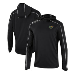 Minnesota Wild Columbia Omni-Wick Shotgun Long Sleeve Hoodie T-Shirt - NHL T-shirts
