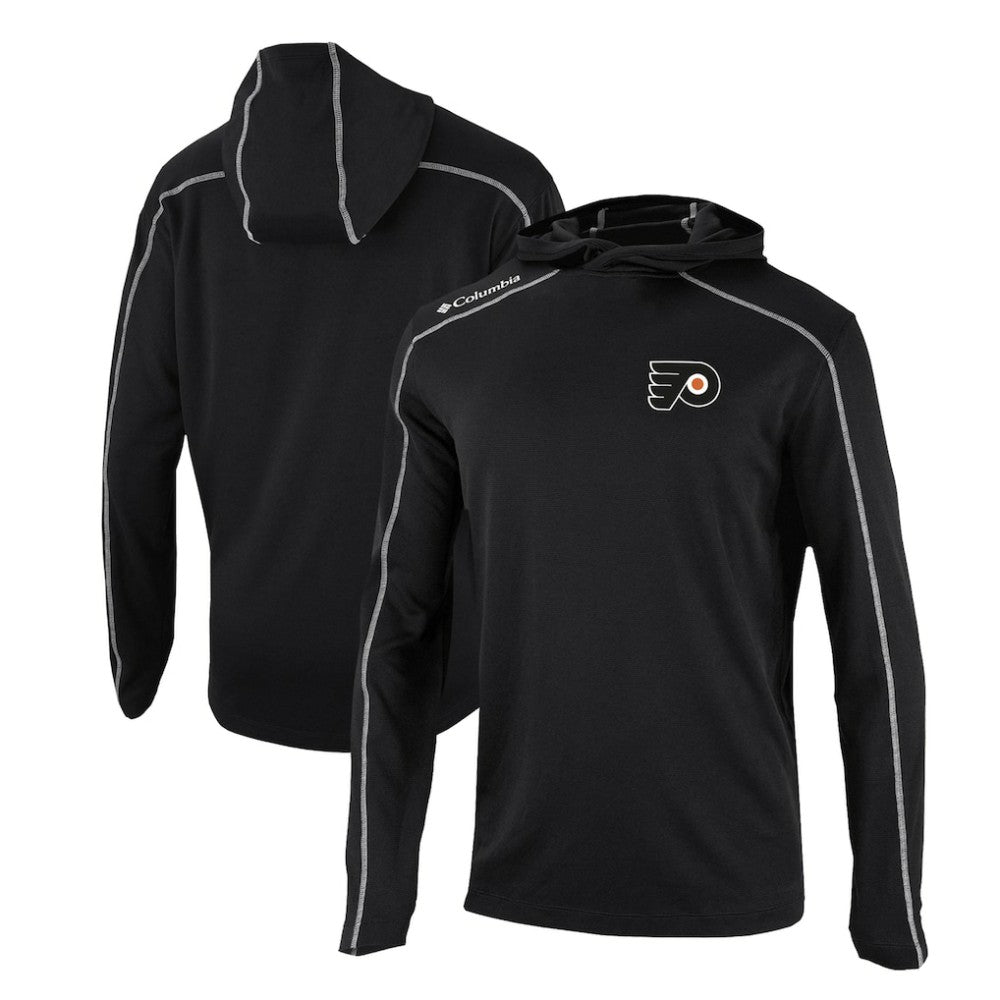 Philadelphia Flyers Columbia Omni-Wick Shotgun Long Sleeve Hoodie T-Shirt - NHL T-shirts