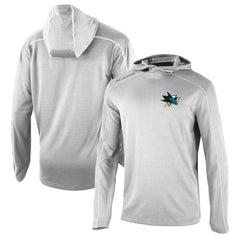 San Jose Sharks Columbia Omni-Wick Shotgun Long Sleeve Hoodie T-Shirt - NHL T-shirts