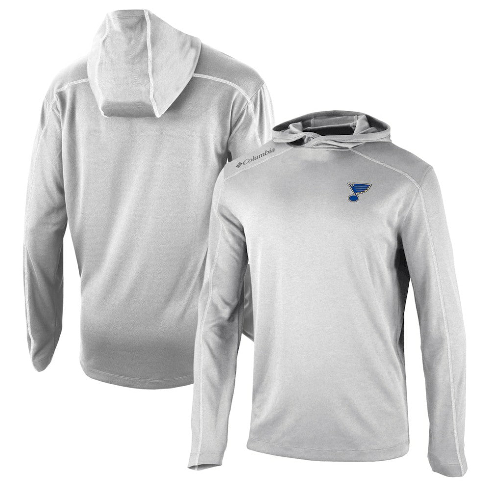 St. Louis Blues Columbia Omni-Wick Shotgun Long Sleeve Hoodie T-Shirt - NHL T-shirts