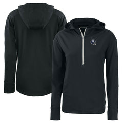 New York Giants Cutter & Buck Women's Helmet Daybreak Eco Recycled Half-Zip Hoodie | NFL Near me