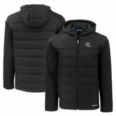 Detroit Lions Cutter & Buck Helmet Evoke Hybrid Eco Softshell Recycled Full-Zip Hoodie Jacket | NFL Discount