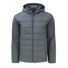 Green Bay Packers Cutter & Buck Helmet Evoke Hybrid Eco Softshell Recycled Full-Zip Hoodie Jacket | NFL US