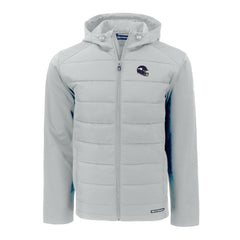 Minnesota Vikings Cutter & Buck Helmet Evoke Hybrid Eco Softshell Recycled Full-Zip Hoodie Jacket | NFL Near me
