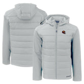 Washington Commanders Cutter & Buck Helmet Evoke Hybrid Eco Softshell Recycled Full-Zip Hoodie Jacket | NFL On sale