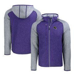 Baltimore Ravens Cutter & Buck Helmet Mainsail Sweater-Knit Full-Zip Hoodie | NFL Discount