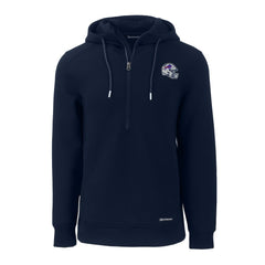 Buffalo Bills Cutter & Buck Helmet Roam Eco Half-Zip Recycled Pullover Hoodie | NFL Hot