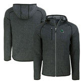 New York Jets Cutter & Buck Helmet Mainsail Sweater-Knit Full-Zip Hoodie | NFL Outlet