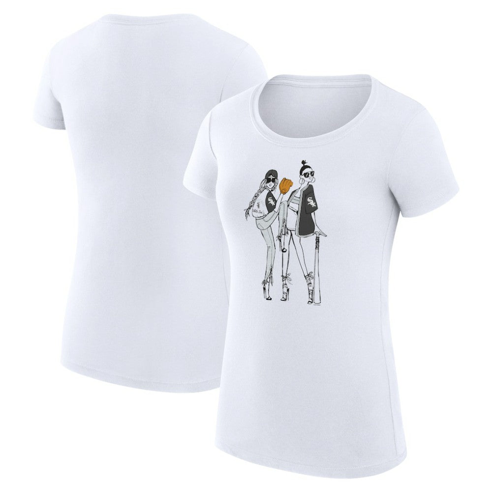 Chicago White Sox G-III 4Her by Carl Banks Women's Super-Slim Fit Lightweight Baseball Girls T-Shirt - MLB T-shirts