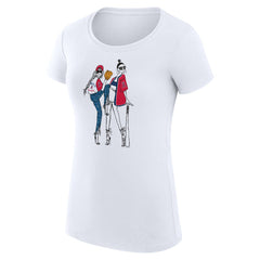 Los Angeles Angels G-III 4Her by Carl Banks Women's Super-Slim Fit Lightweight Baseball Girls T-Shirt - MLB T-shirts