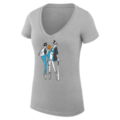 Miami Marlins G-III 4Her by Carl Banks Women's Super-Slim Fit Lightweight Baseball V-Neck T-Shirt - MLB T-shirts