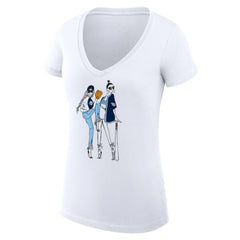 Tampa Bay Rays G-III 4Her by Carl Banks Women's Super-Slim Fit Lightweight Baseball V-Neck T-Shirt - MLB T-shirts