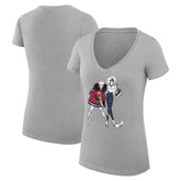 Montreal Canadiens G-III 4Her by Carl Banks Women's Super-Slim Fit Lightweight Hockey Girls V-Neck T-Shirt - NHL T-shirts