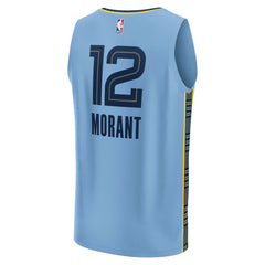 Light Blue Ja Morant Memphis Grizzlies Youth Fast Break Replica Player Jersey | NBA
