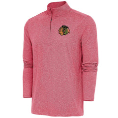 Chicago Blackhawks Antigua Hunk Quarter-Zip Pullover Top - NHL Pullover