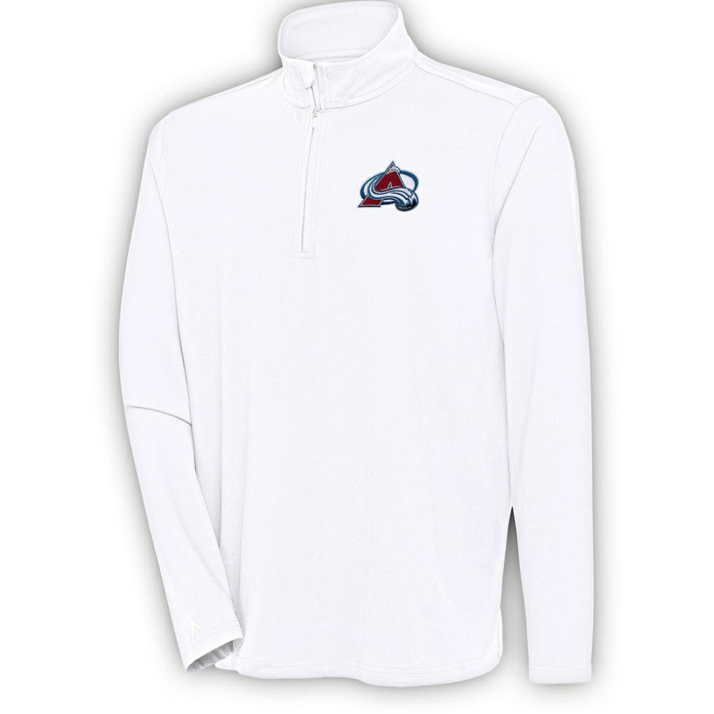 Colorado Avalanche Antigua Hunk Quarter-Zip Pullover Top - NHL Pullover