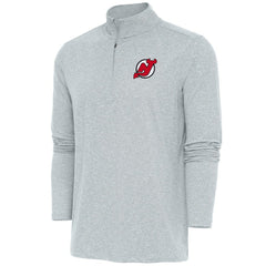 New Jersey Devils Antigua Hunk Quarter-Zip Pullover Top - NHL Jerseys