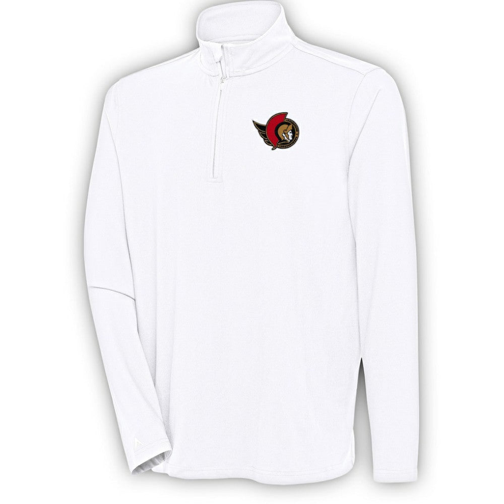 Ottawa Senators Antigua Hunk Quarter-Zip Pullover Top - NHL Pullover