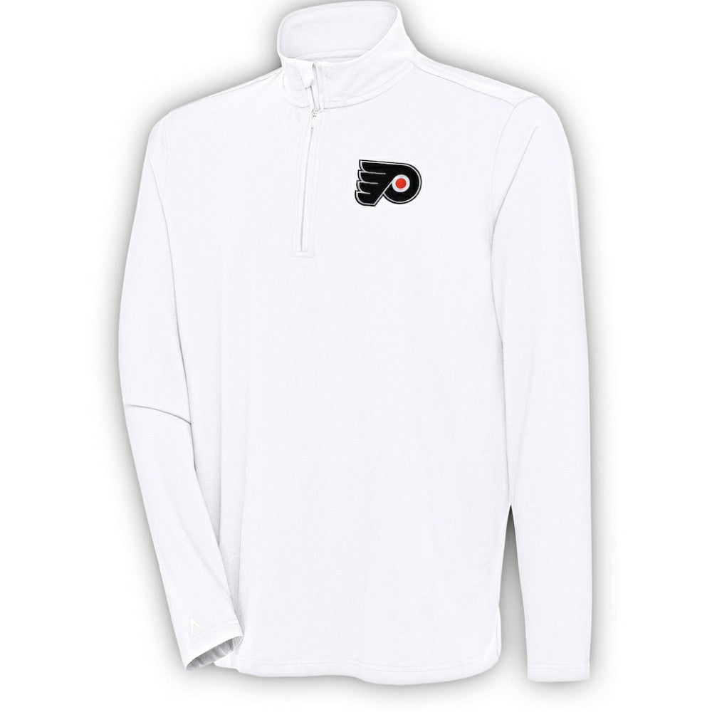 Philadelphia Flyers Antigua Hunk Quarter-Zip Pullover Top - NHL Pullover