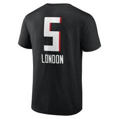 Atlanta Falcons Drake London Team Wordmark Player Name & Number T-Shirt | NFL New