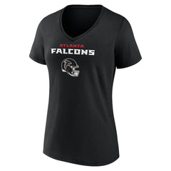 Atlanta Falcons Drake London Women's Team Wordmark Player Name & Number V-Neck T-Shirt | NFL Online
