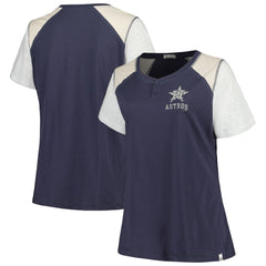 Houston Astros '47 Women's Plus Size Henley T-Shirt - MLB T-shirts