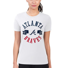 Atlanta Braves G-III 4Her by Carl Banks Women's Super-Slim Fit Lightweight City Graphic T-Shirt - MLB T-shirts