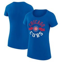 Chicago Cubs G-III 4Her by Carl Banks Women's Super-Slim Fit Lightweight City Graphic T-Shirt - MLB T-shirts