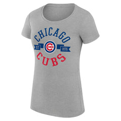 Chicago Cubs G-III 4Her by Carl Banks Women's Super-Slim Fit Lightweight City Graphic T-Shirt - MLB T-shirts