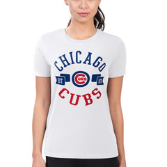 Chicago Cubs G-III 4Her by Carl Banks Women's Super-Slim Fit Lightweight City Graphic T-Shirt - MLB T-shirts