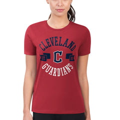 Cleveland Guardians G-III 4Her by Carl Banks Women's Super-Slim Fit Lightweight City Graphic T-Shirt - MLB T-shirts