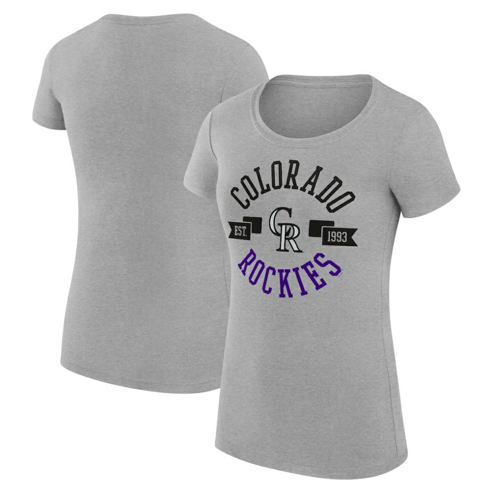 Colorado Rockies G-III 4Her by Carl Banks Women's Super-Slim Fit Lightweight City Graphic T-Shirt - MLB T-shirts