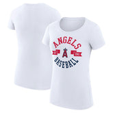 Los Angeles Angels G-III 4Her by Carl Banks Women's Super-Slim Fit Lightweight City Graphic T-Shirt - MLB T-shirts