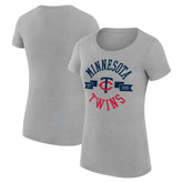 Minnesota Twins G-III 4Her by Carl Banks Women's Super-Slim Fit Lightweight City Graphic T-Shirt - MLB T-shirts